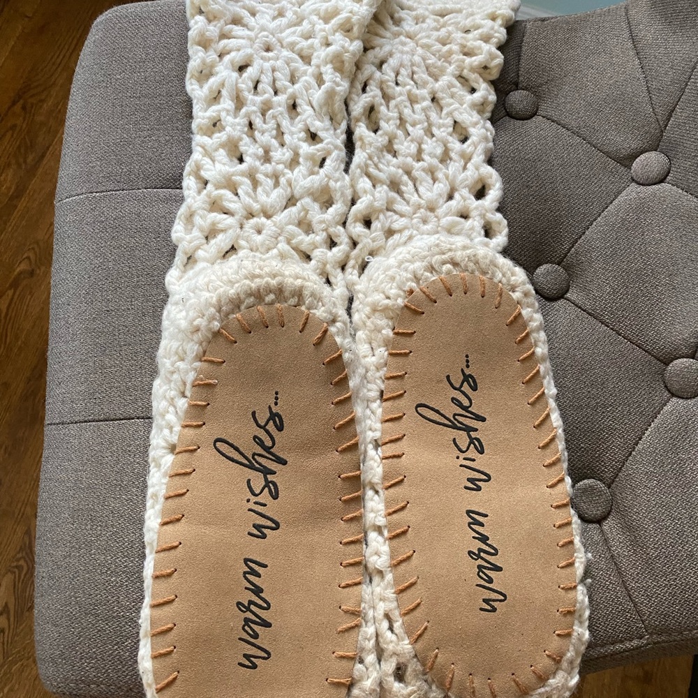 Free People crochet Slippers